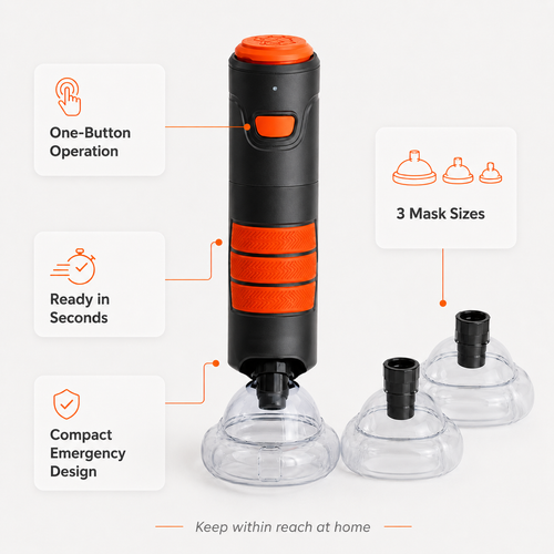 One-Press Airway Choking Rescue Device