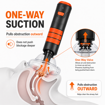 One-Press Airway Choking Rescue Device