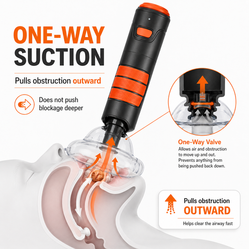 One-Press Airway Choking Rescue Device