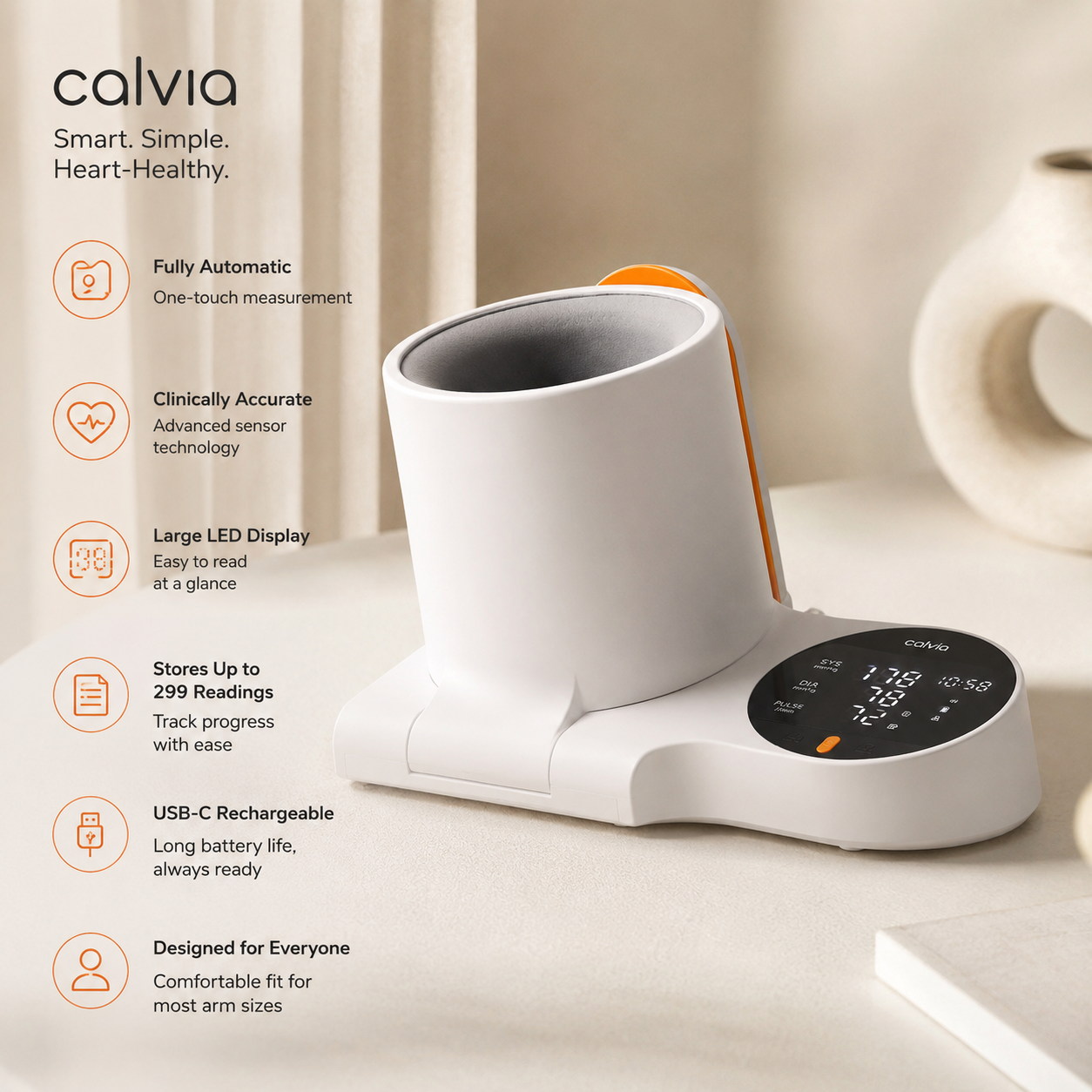 Calvia Blood Pressure Monitor